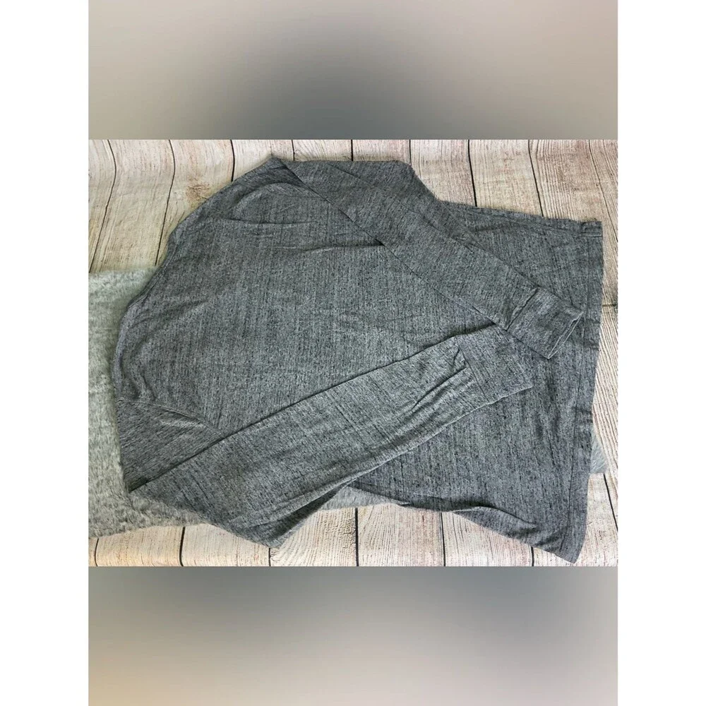J. Crew Men's Long Sleeve Henley Heather Gray Size XLT